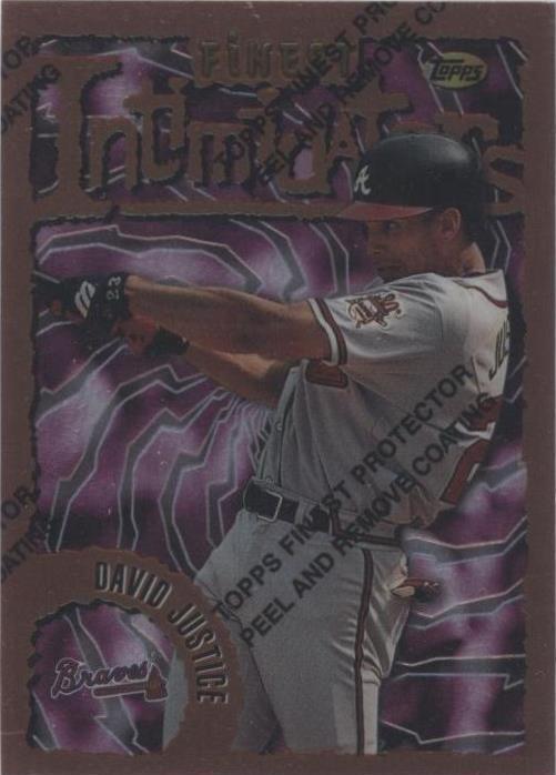 1996 Topps Finest - David Justice #56 - 1 of 1
