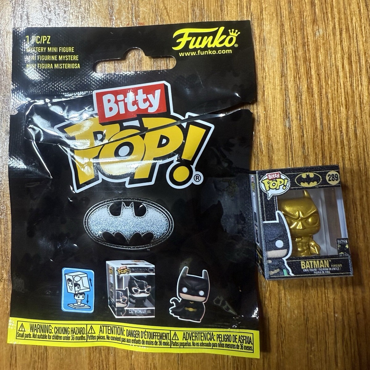 Funko Bitty Pop Batman 289 Batman Forever *Gold 1/24* - Main Image