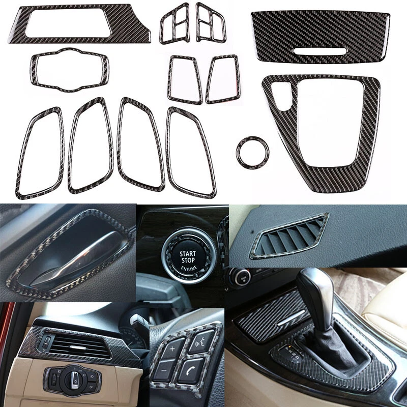 For BMW 3 Series E90 E92 E93 Carbon Fiber Interior Accessories