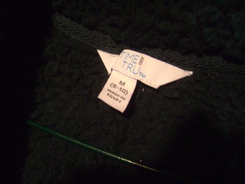 NWT- TIME & TRU GREEN SIZE M (8-10) FULL ZIP, POCKETS FALL WINTER SHERPA VEST - Picture 3 of 6
