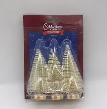 New Cobblestone Corners 3 Piece Miniature Christmas Tree Winter Village