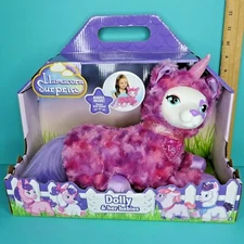 Llamacorn Surprise Dolly Plush Mommy Llama 3 Babies Pink Purple Just Play Puppy