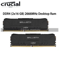Crucial Ballistix 32GB 2x16GB PC4-21300 DDR4-2666 288pin for Alienware Aurora R8