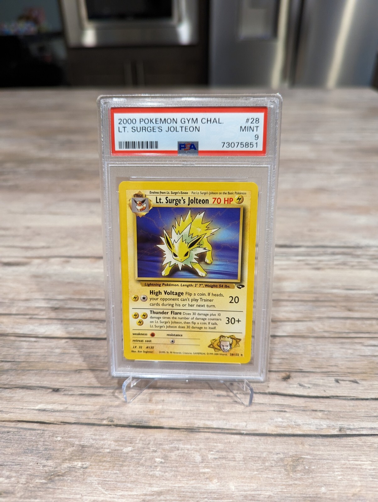 Lt. Surge's Jolteon Rare [PSA 9] - Gym Challenge Pokemon TCG Vintage Card MINT