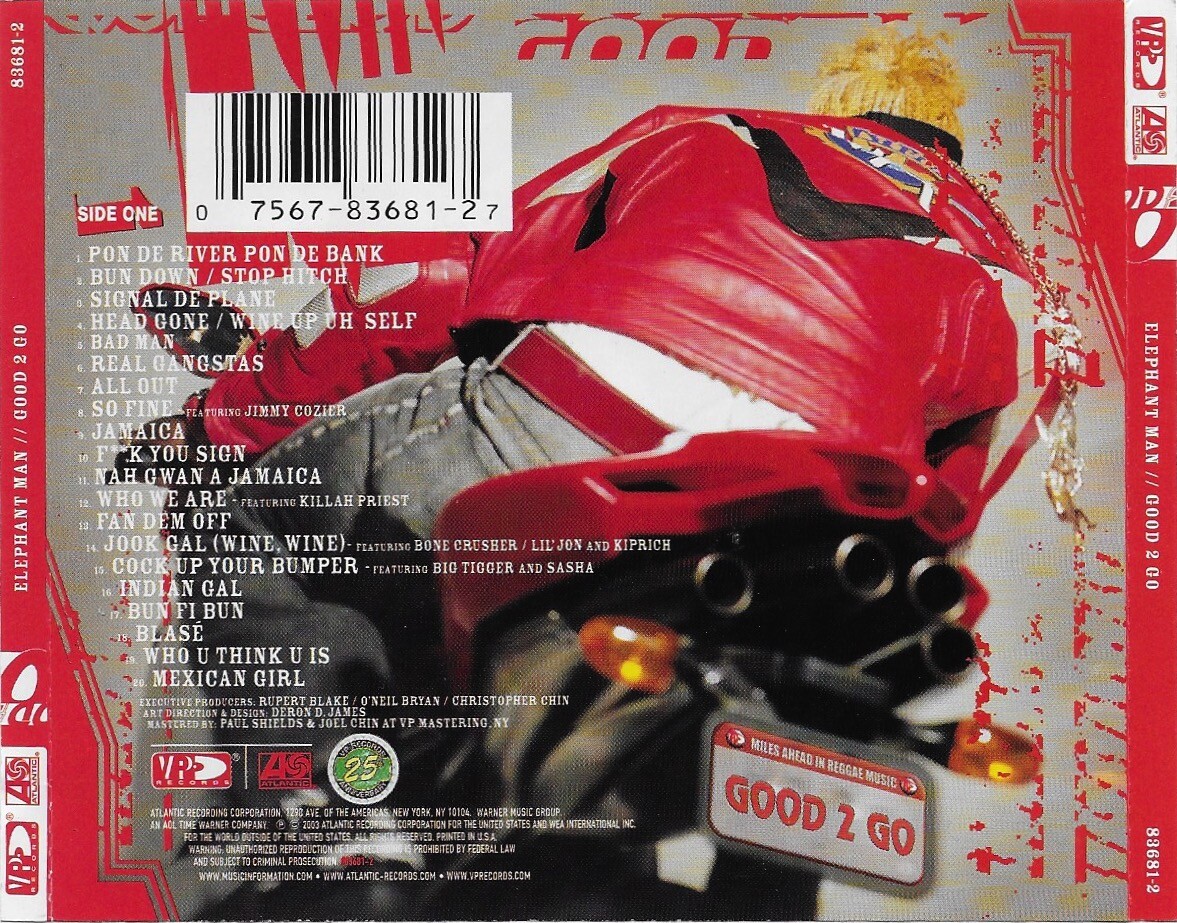 米2LP Elephant Man Good 2 Go (2LP) ATL83681 Atlantic US /00466 Elephant Man - Good 2 Go - Amazon.com Music