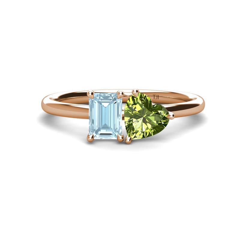 たかの友梨Jewelry Pact SPF50+/PA++++ 12g Aquamarine and Peridot Duo Engagement Ring 1 7/8 ctw 14K