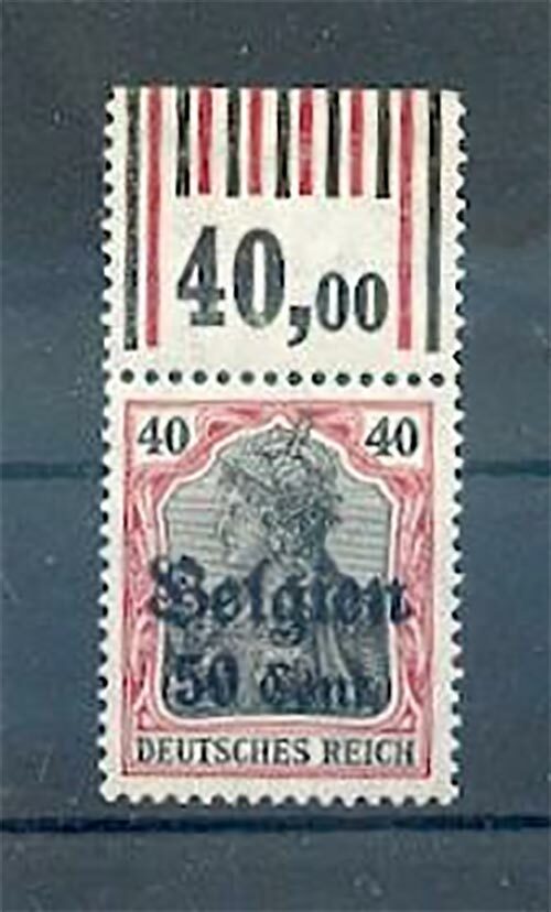 Belgium 20A WOR Upper Edge MNH Post Fresh BPP 35EUR