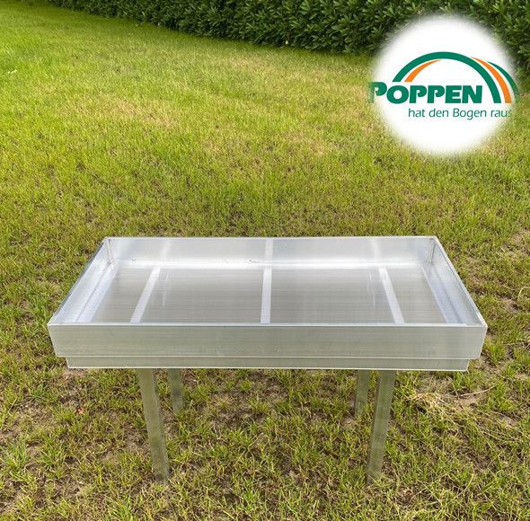 Fluttischeinlegeboden 110x 33cm - Ebbe-Gewächshaustisch-Pflanztisch-Anzucht