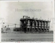 1962 Press Photo Saline Treatment Plant in Freeport, Texas - hpa33672