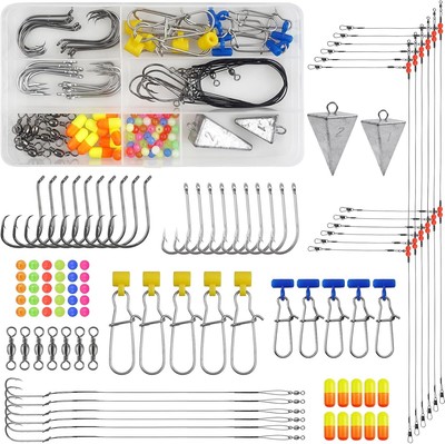 Saltwater Surf Fishing Tackle Kit Rigs Fish Finder Multicolor 