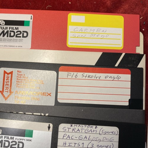 Lot Of 5.25” Floppy Disks Games For Pc Manhunter, Defender Of The Crown, Tetrus - Picture 2 of 12