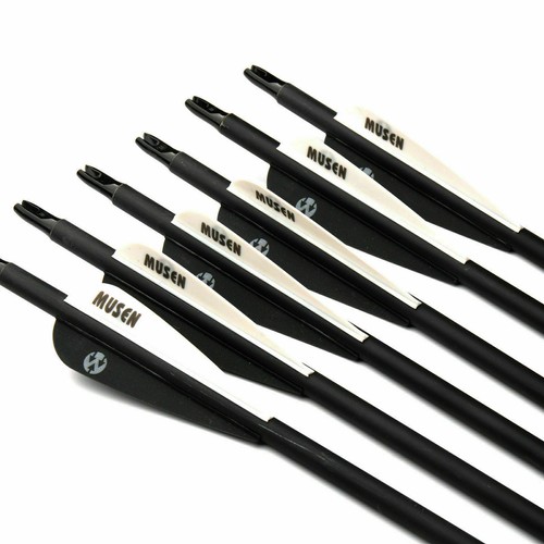 10/12/24pcs Musen Carbon Arrows 30" Compound/Recurve Bow Hunting SP340/400/500 - Picture 32 of 42