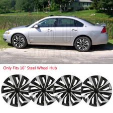 Set of 4 For Chevy Impala 16" Wheel Covers Full Rim Snap On Hub Caps Replacement