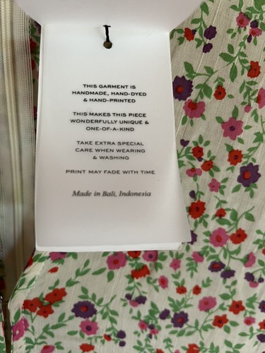 NWT $179 FAITHFULL THE BRAND Blohm MIDI Dress Bastille Floral Print Ivory Med 6 - Picture 18 of 18