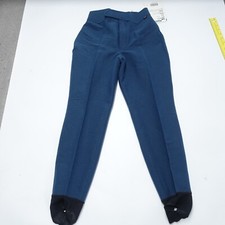 Vintage Roffe Stirrup Ski Pants Women's 8 Navy Blue Stretch Hiking Outdoor Y2K