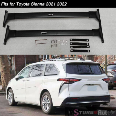 2Pcs Aluminum Roof Rail Rack Cross Bars Crossbar Fit For Sienna 2021-2024 