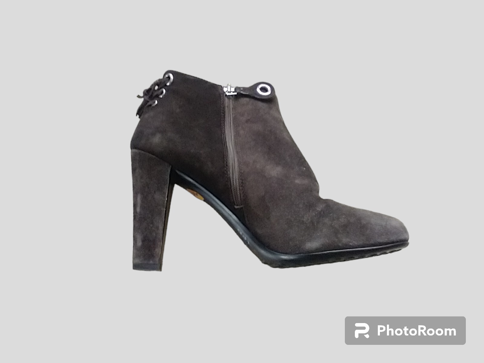 PRADA Brown Suede Ankle Boots Size 39.5 EU 9 US Made in Italy