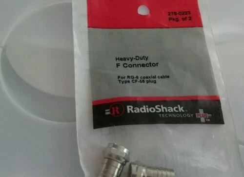 RadioShack F Connector Female Video Coaxial Cables