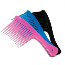 Large Wide Tooth Comb Handle Detangling Reduce Hair Loss Comb Pro Hairdress  