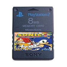 Sonic Mega Collection Plus PS2 Official Memory Card Completed Unlocked Saves