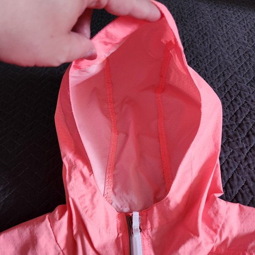 Columbia Girls Full Zip Lightweight Hooded Windbreaker Jacket Size M (10/12) - Picture 13 of 22