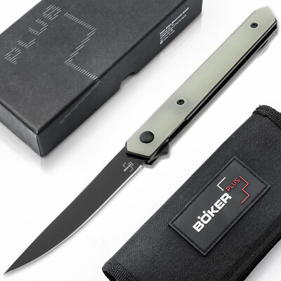 Boker Plus Kwaiken Air Mini G10 Jade Pocket Knife 3.07'' Blade VG-10   01BO331