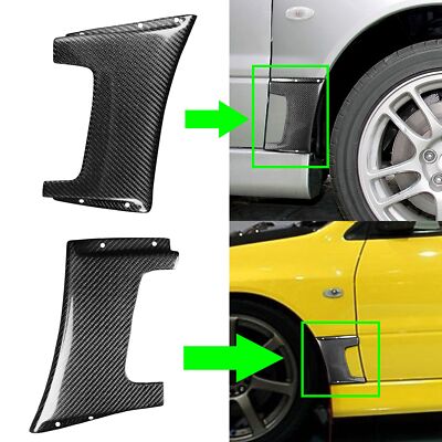 Für Mitsubishi Evolution EVO 7 8 9 VS Style Carbon Fiber Front Fender Addon spat