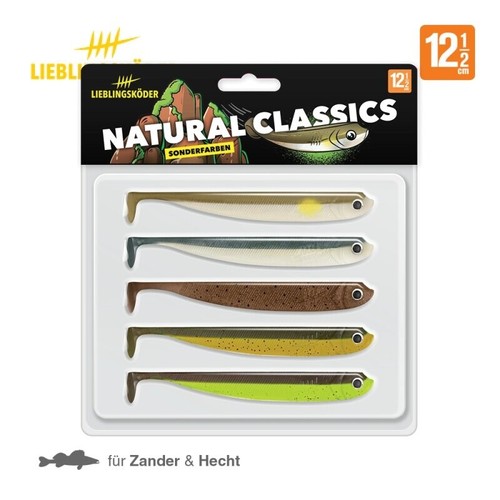 Lieblingsköder Naturel Classics 5cm - 12,5cm Poissons Caoutchouc Leurres Souples - Photo 12/13
