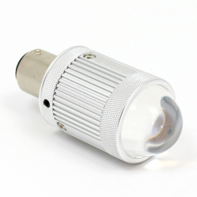 Warmweiße Premium 6, 12 & 24V LED Stirnlampe mit LINSE - SBC BA15D Sockel