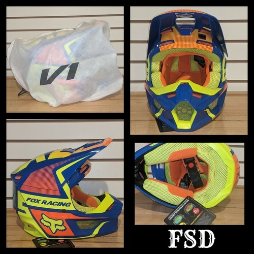 Fox Racing Youth V1 Helmet- OKTIV Blue 