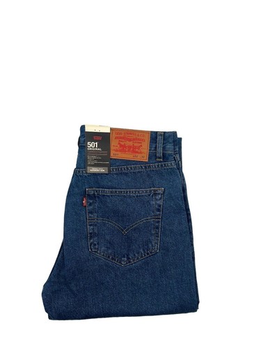 Levis 501 Męskie Oryginalne Regular Straight Fit Leg Denim Jeansy Nowe - Zdjęcie 12 z 29