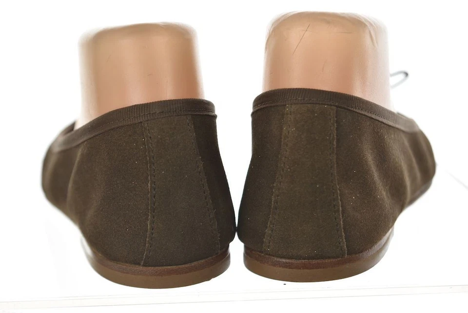 Zapatos planos de ballet Anniel para mujer talla 35 5 marrón dorado gamuza informales Foto 4 de 4