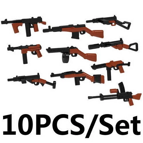 Military Weapon Gun RPG Pistol Rifle Mortar Motorcycle Building Blocks DIY Set - Image 4 of 4