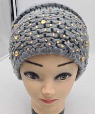 Beanie Strickmütze mit Strass Warm 100% Visk...