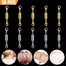 10 PCS Lobster Clasp Jewelry Necklace Claw Magnetic Bracelet DIY Hook Connector