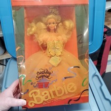 Barbie Birthday Surprise 1991 Mattel 3679 NRFB Vintage Peach Birthday