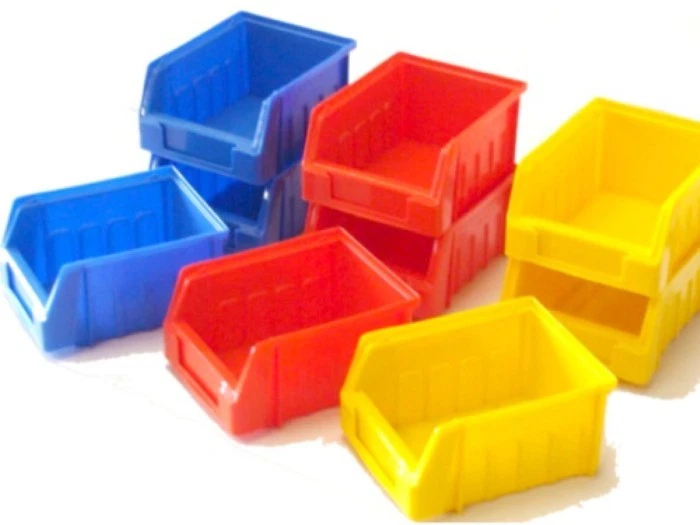 20 Pack Small Plastic Storage Bins Parts Bins Box Stackable or Hanging  Clearance