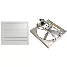 Master Flow Whole House Fan 6000 CFM 30" Belt Drive Deluxe W/ Ceiling Shutter