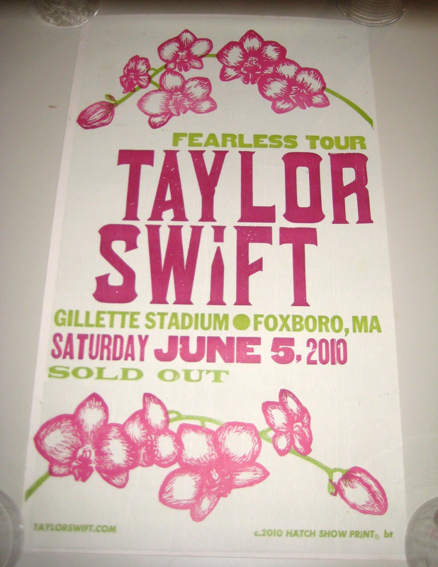 Taylor Swift Fearless Concert Tour Poster Hatch Show Print Original 2010
