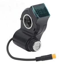 Electric Scooter Handlebar Switch Lock 10 Inch ABS 3 Pin Waterproof Digital
