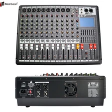 12 Channel Pro Power Mixer Audio Mixing Amplifier 99DSP w/USB 110-220V Bluetooth
