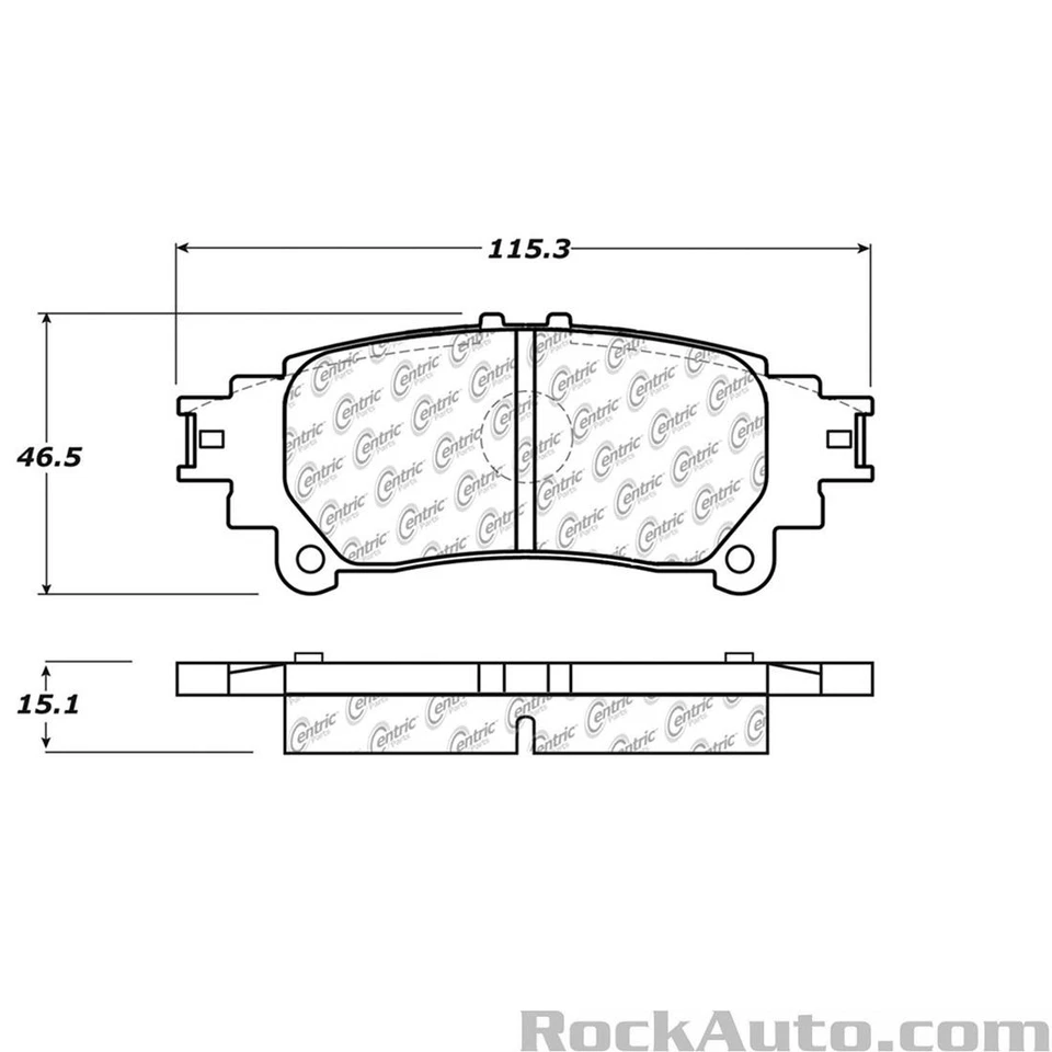 Rotores de freno traseros y pastillas de freno de cerámica para Toyota Prius V 2012-2017 alta calidad Foto 2 de 4