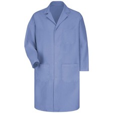 mens Rk With Pockets Medical Lab Coat Light Blue Small US