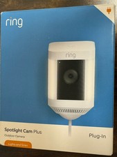Ring Spotlight Cam Plus Plug-In White  Outdoo...