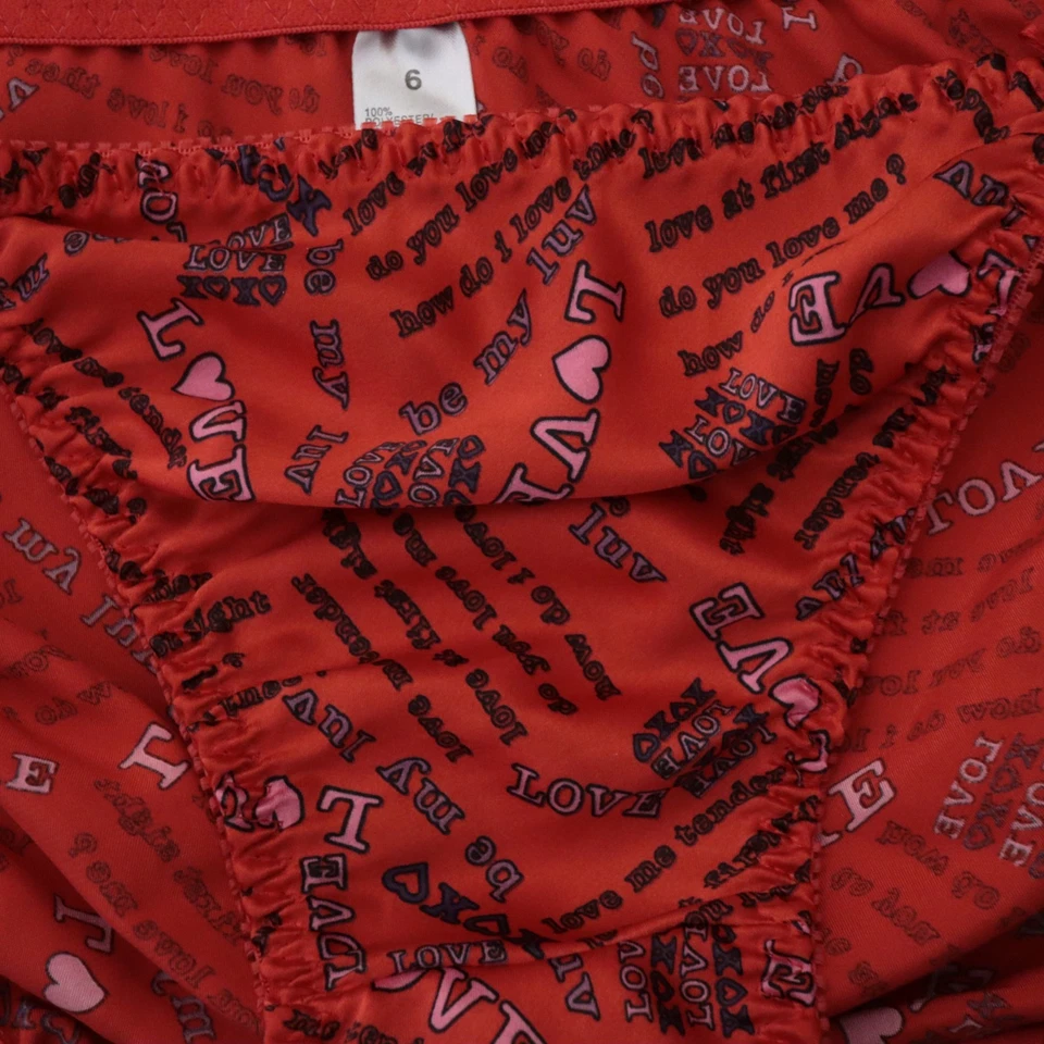 NEW Delicates VTG JC Penney Polyester Satin String Bikini Panty MEDIUM - Image 3 of 4