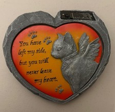Rustic Solar-Powered Cat Memorial Light - Keeps Your Pet's Memory Alive