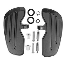 Indian Scouts Bobber Floorboards de aluminio para motocicleta, Negro -