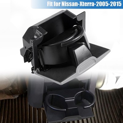 Rear Center Console Cup Folding Holder for Nissan 96965-ZS00A Gray