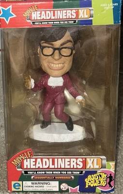 SEALED HEADLINERS XL AUSTIN POWERS FIGURE 1999 NIB