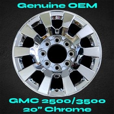 CLEAN! 20" Wheel for GMC Sierra Denali 2500 3500 HD 2015 - 2019 CHROME OEM Rim